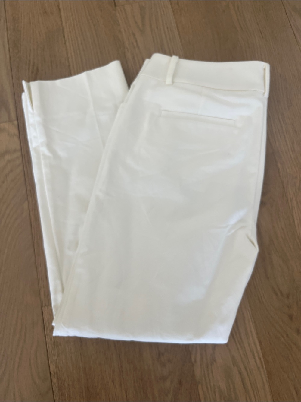 LOFT White Cropped Ankle Pants